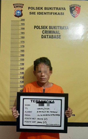 Pemiliki dan Tersangka Pengedar Shabu Ditangkap Buser Polsek Bukit Raya