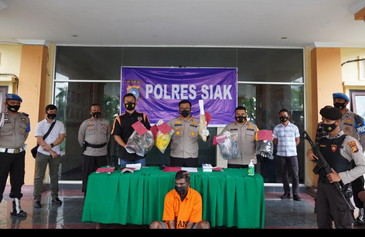Sempat Buron,Pelaku Penganiayaan Yang Menyebabkan Korban Nya Meninggaldunia Dibekuk Satreskrim Polres Siak