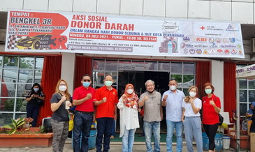 Perdana Aksi Sosial Donor Darah  di 3R Pekanbaru