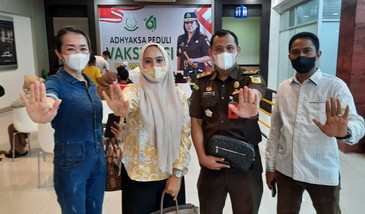 Program Vaksinasi  KEJARI ROHIL "ADHYAKSA PEDULI VAKSINASI di Bagan batu Sukses"