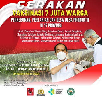 Projo Riau Siap Mendukung Program 7 Juta Vaksin untuk 17 Provinsi di Indonesia