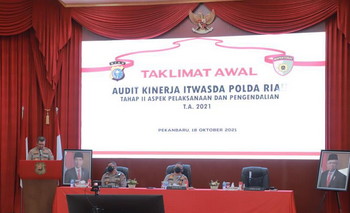 Buka Taklimat Awal Audit Kinerja Tahap II, Kapolda Riau Tekankan Hal Ini