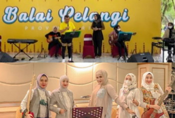 Lantunkan 3 buah lagu, Suara Emas Syamsuar di Iringi Bedelau Band Bank Riau Kepri