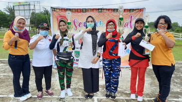 Lawan Covid19, Projo Rohil ajak warga Senam Sehat.