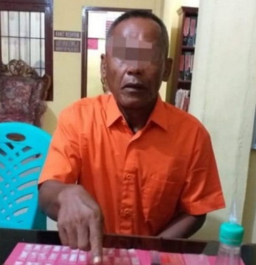 Edarkan Narkoba Pria Paroh Baya di Kampar Riau Diringkus Polisi