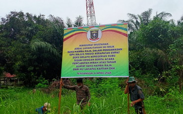 Resmi menerbitkan Maklumat Mustahak Atas Tanas Adat Ulayat