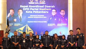 NasDem Millenial Kota Pekanbaru Tampil di Penutupan Rakorda NasDem Kota Pekanbaru