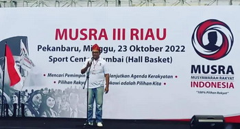 Projo Riau yakin Inisial P capres projo adalah Pak Prabowo.